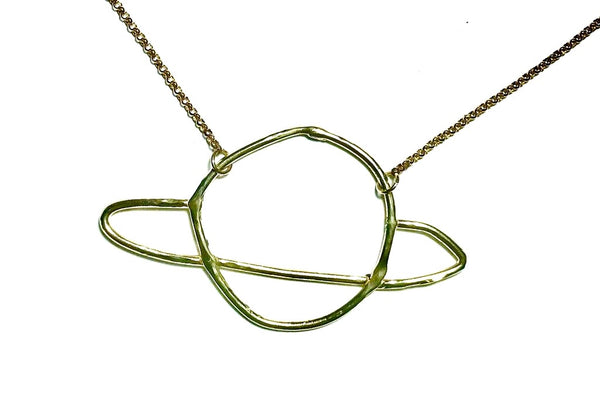 Doodle Saturn Necklace